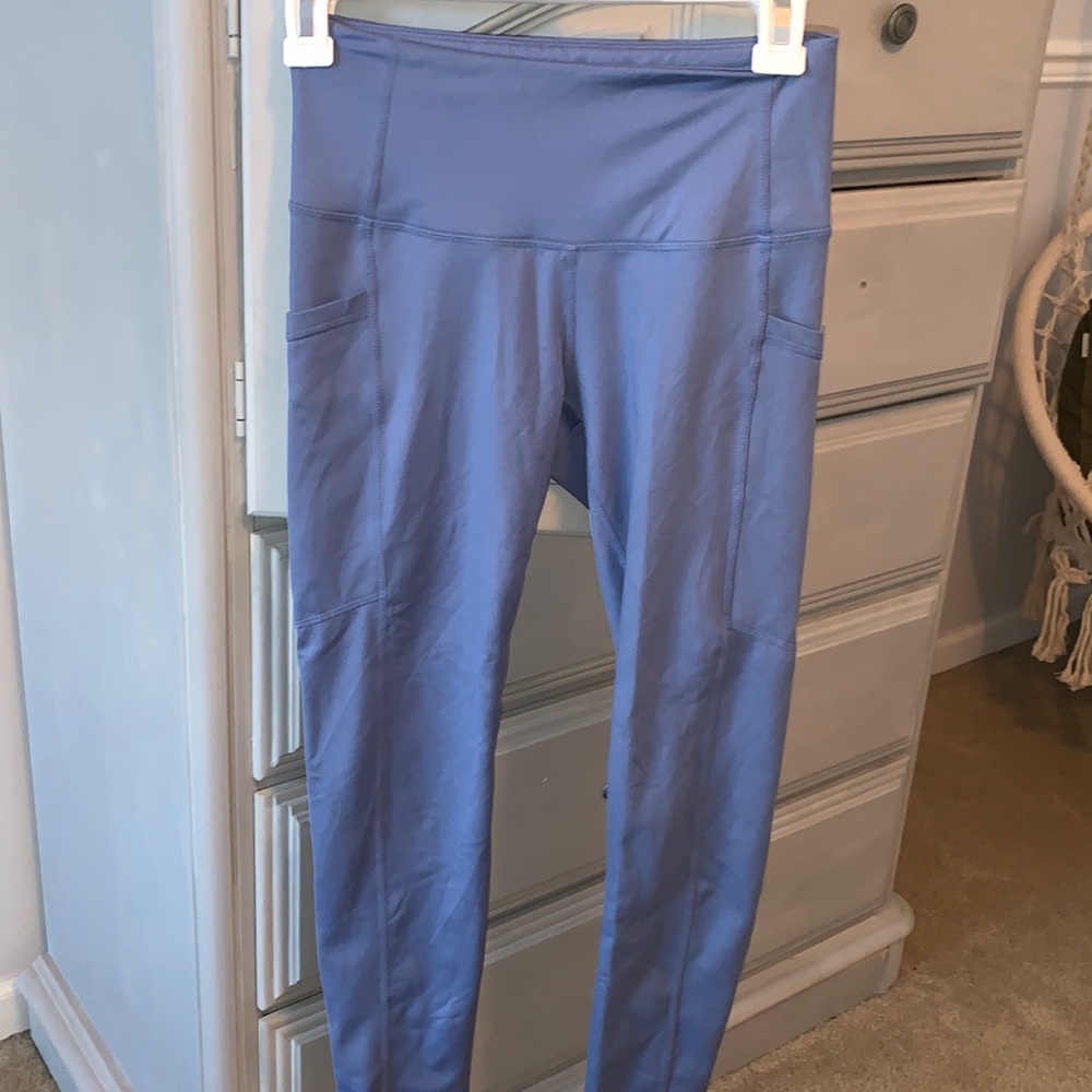 Light blue leggings